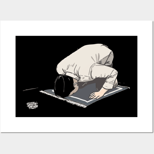 muslim sujud Wall Art by Nawaw